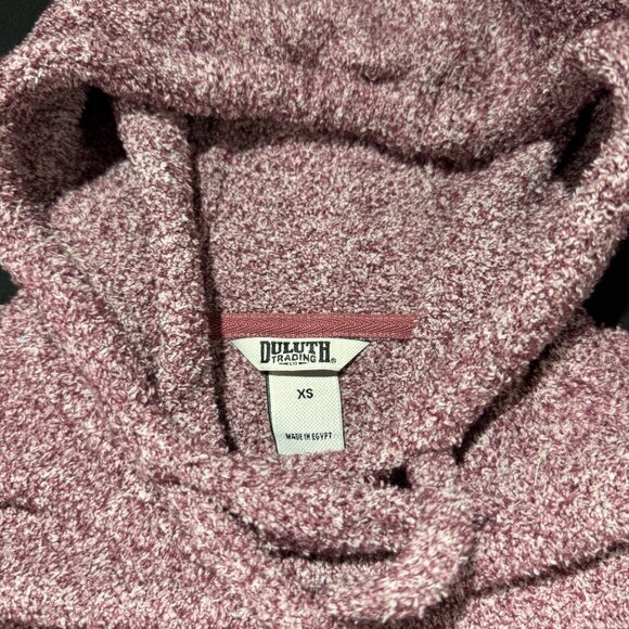 DULUTH TRADING Women's Fleece Hoodie/Sweatpants Set XS Red Warm and Soft - Picture 12 of 13